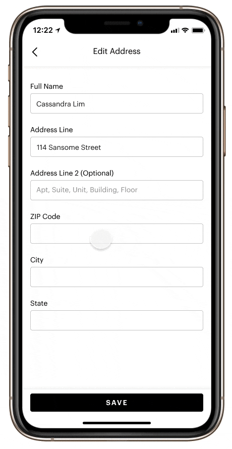 Credit card inline validation prototype